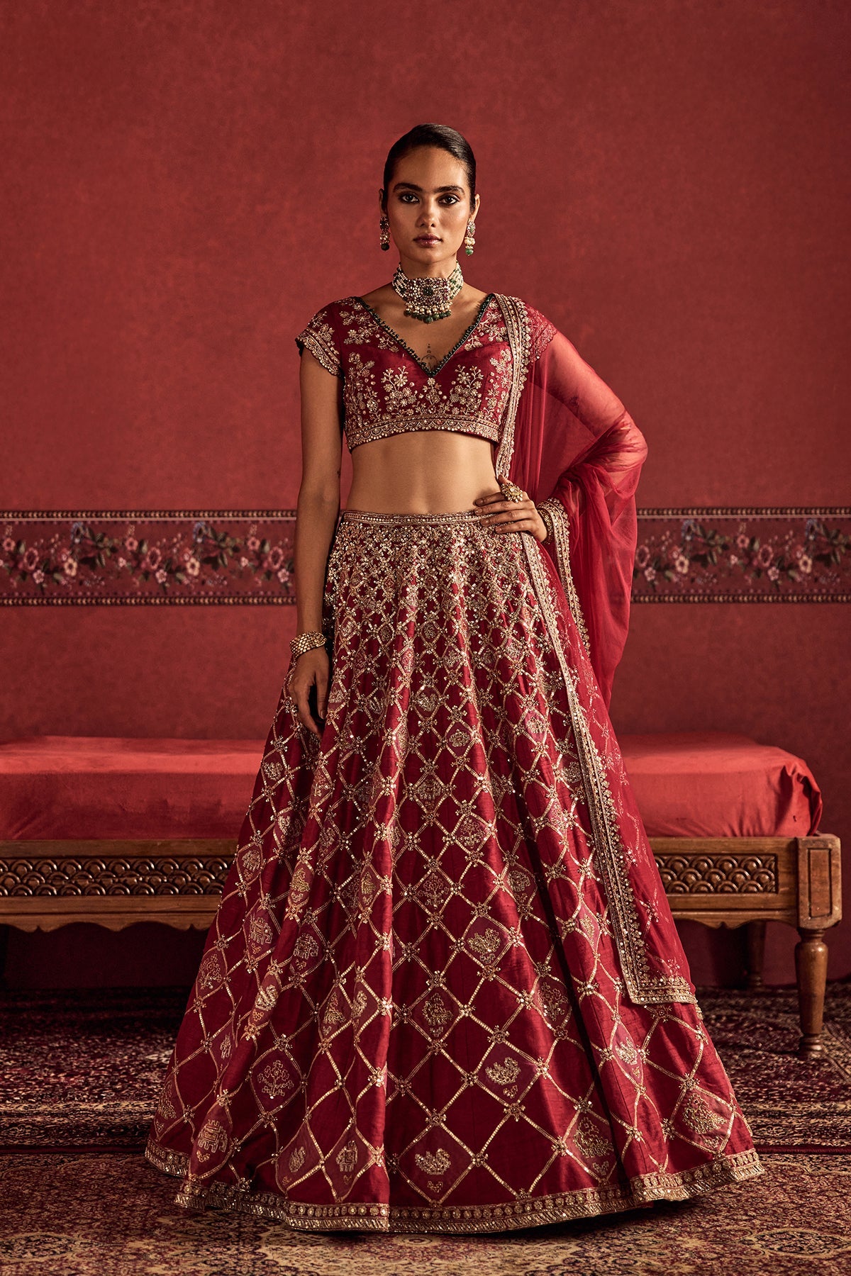 Raqs Lehenga Set