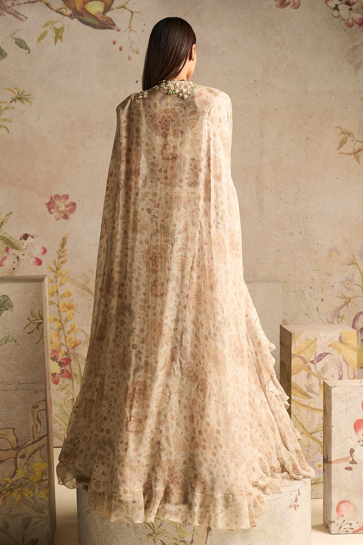 Zest Cape Lehenga Set  - Ready To Ship