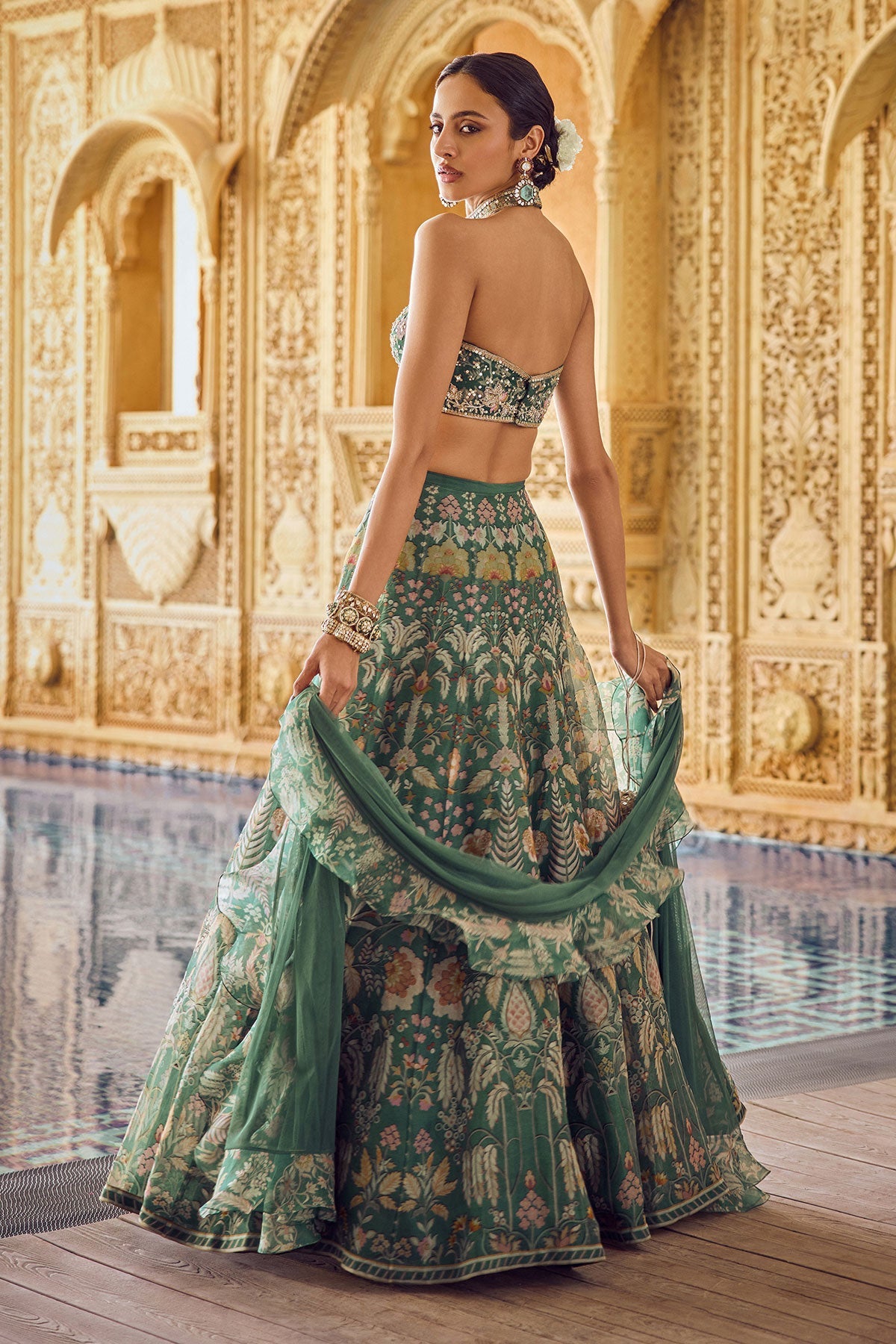Mist Lehenga Set