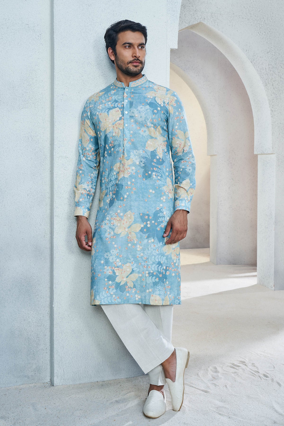REVAAN KURTA - POWDER BLUE