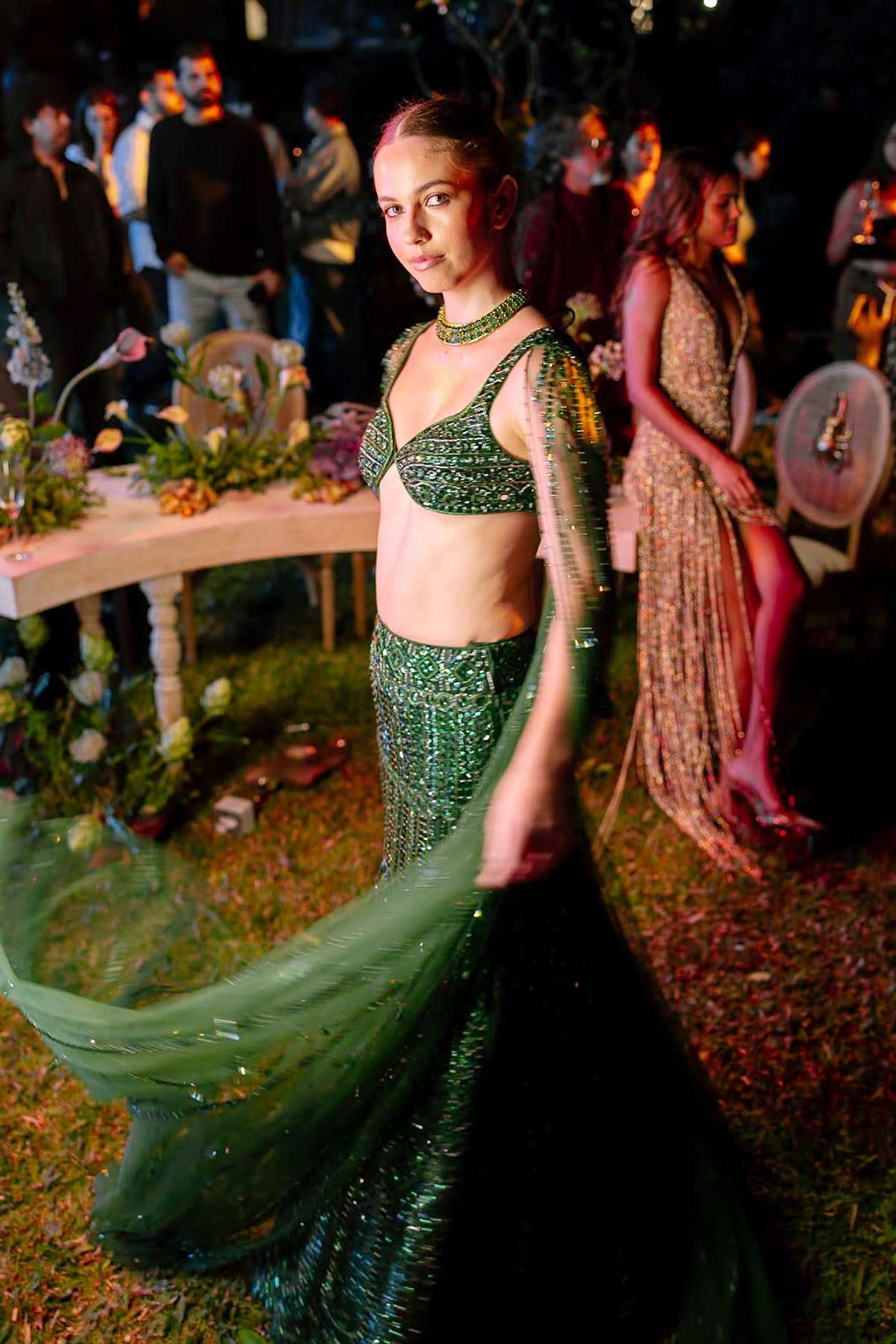 Emerald Élan Lehenga Set