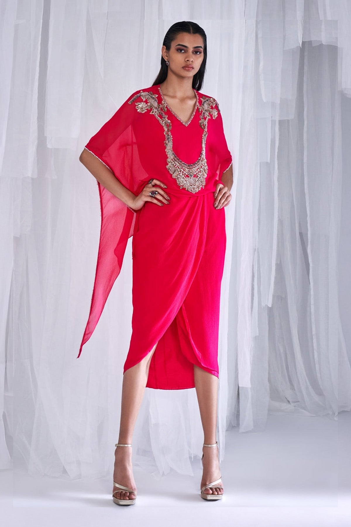 "Little Chiara" Kurti With Drape Skirt