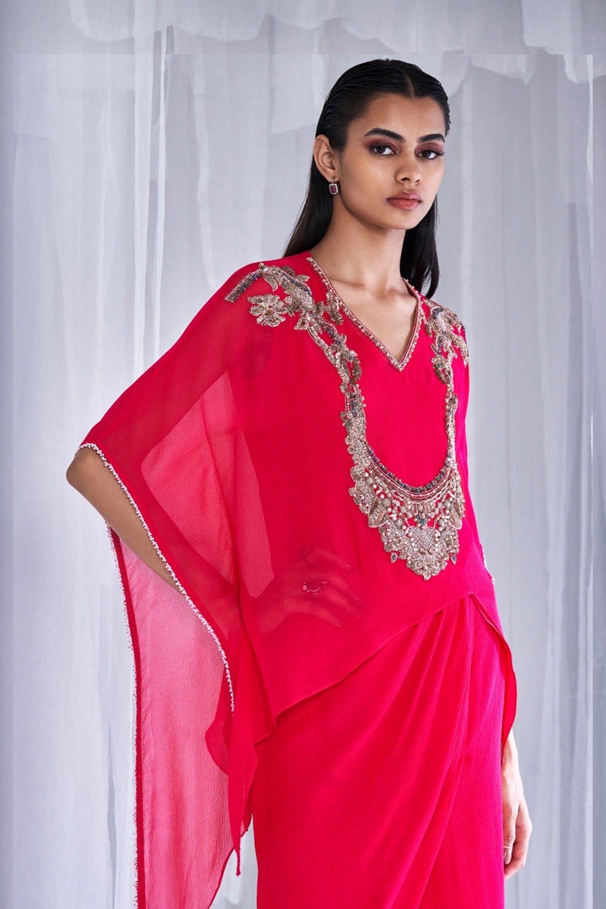 "Little Chiara" Kurti With Drape Skirt