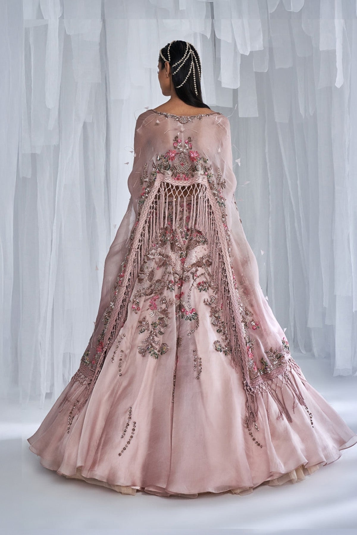 "Rosalie"  Organza Lehenga Set