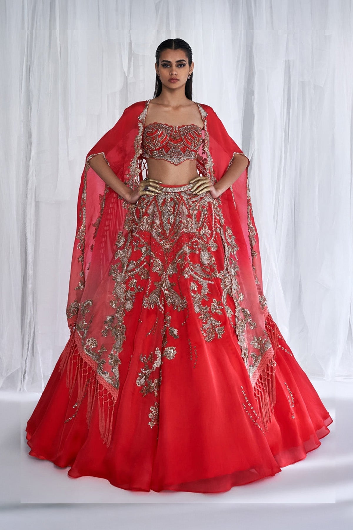 "Sintra" Silk Organza Lehenga Set