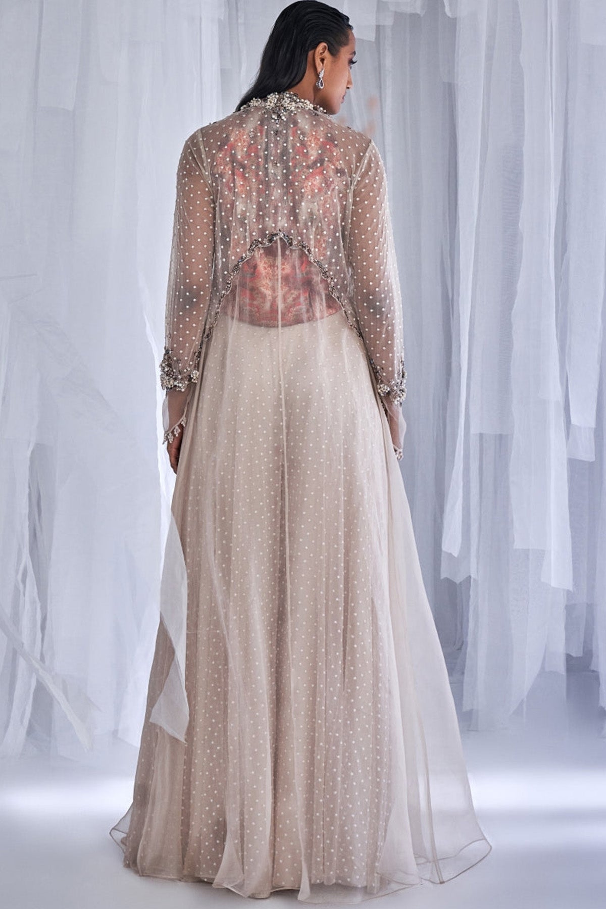 "Shirin" Sharara With A Jacket And Waistcoat