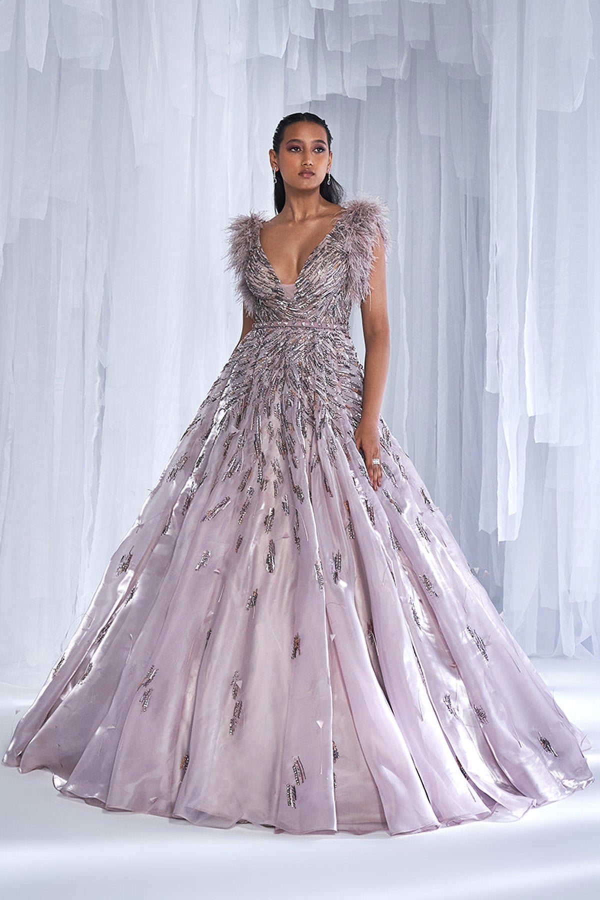 "Nicolette" Organza Gown