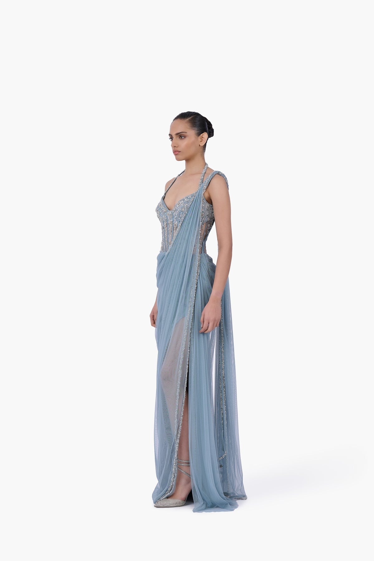 The Skydust Saree Gown