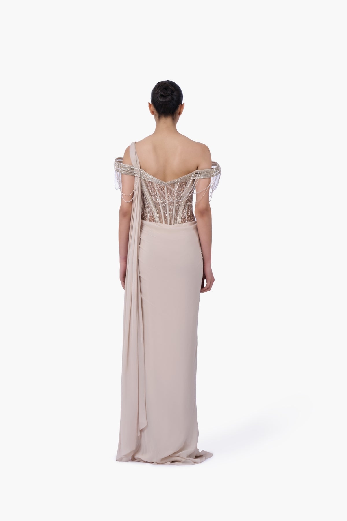The Corset Bodice Saree Gown