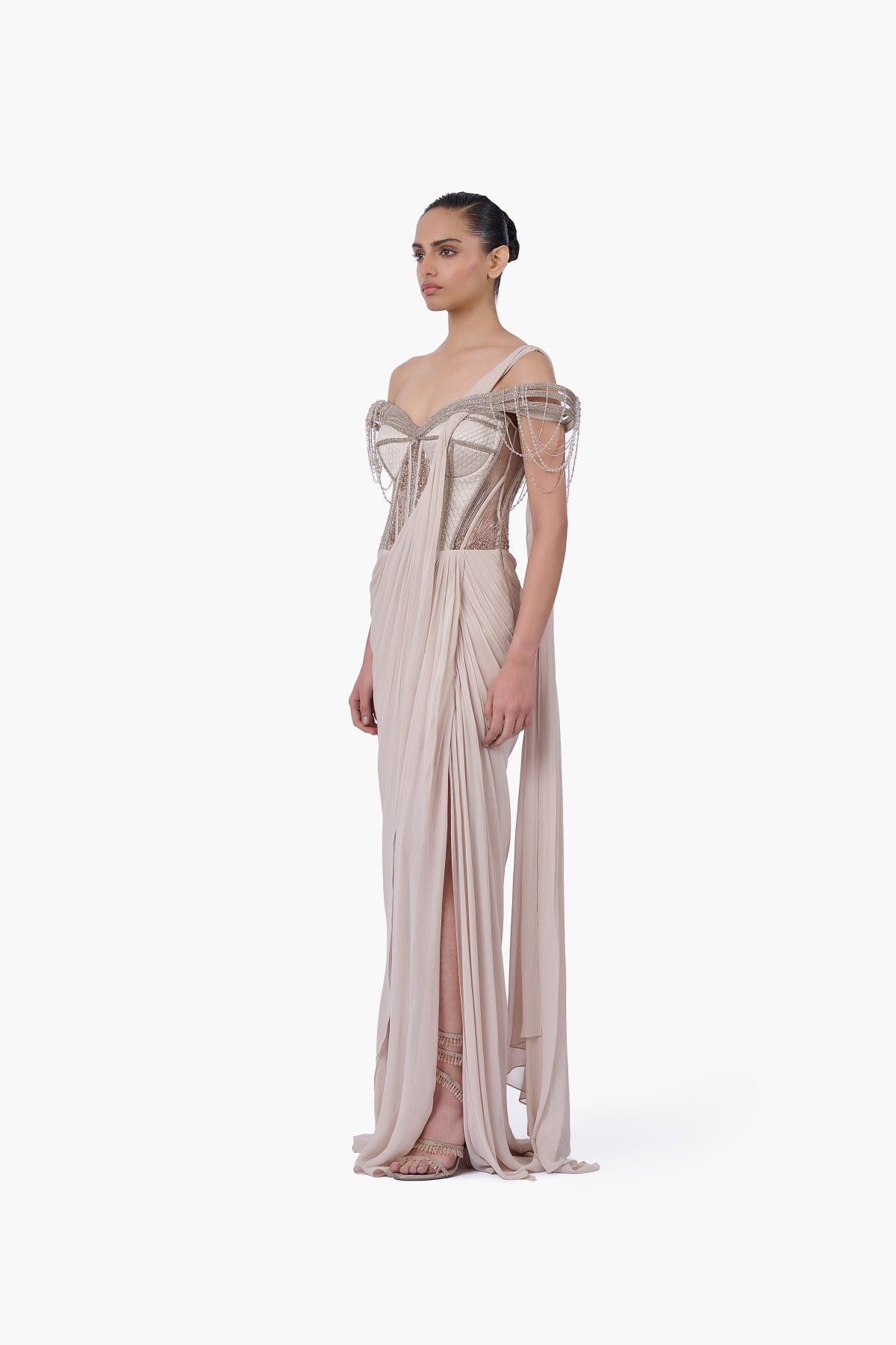 The Corset Bodice Saree Gown