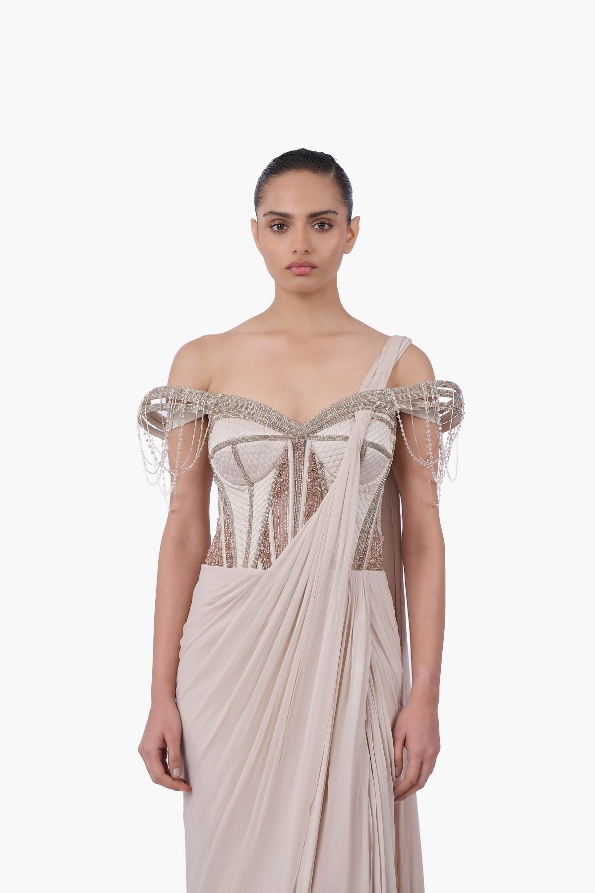 The Corset Bodice Saree Gown