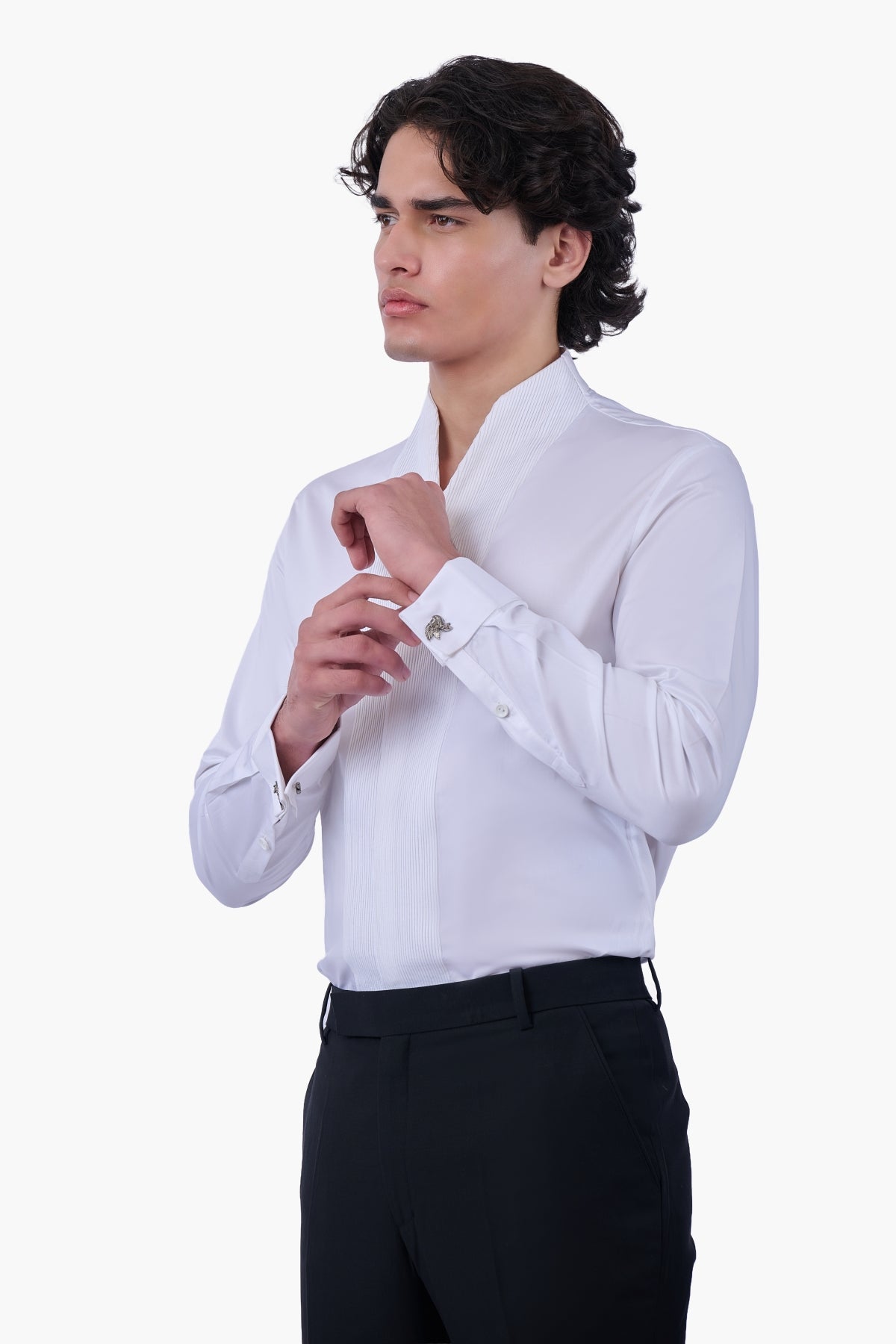 Pintuck Column Shirt
