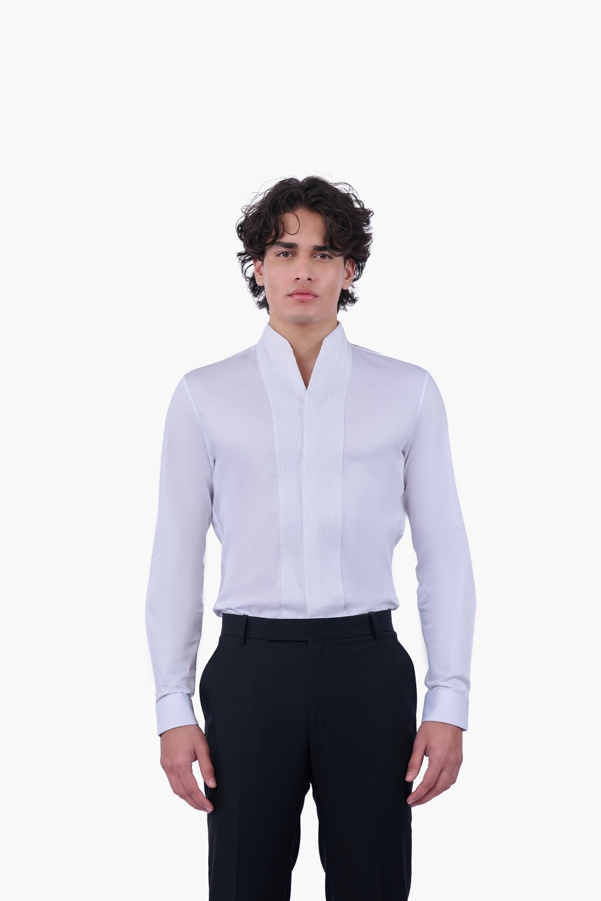 Pintuck Column Shirt