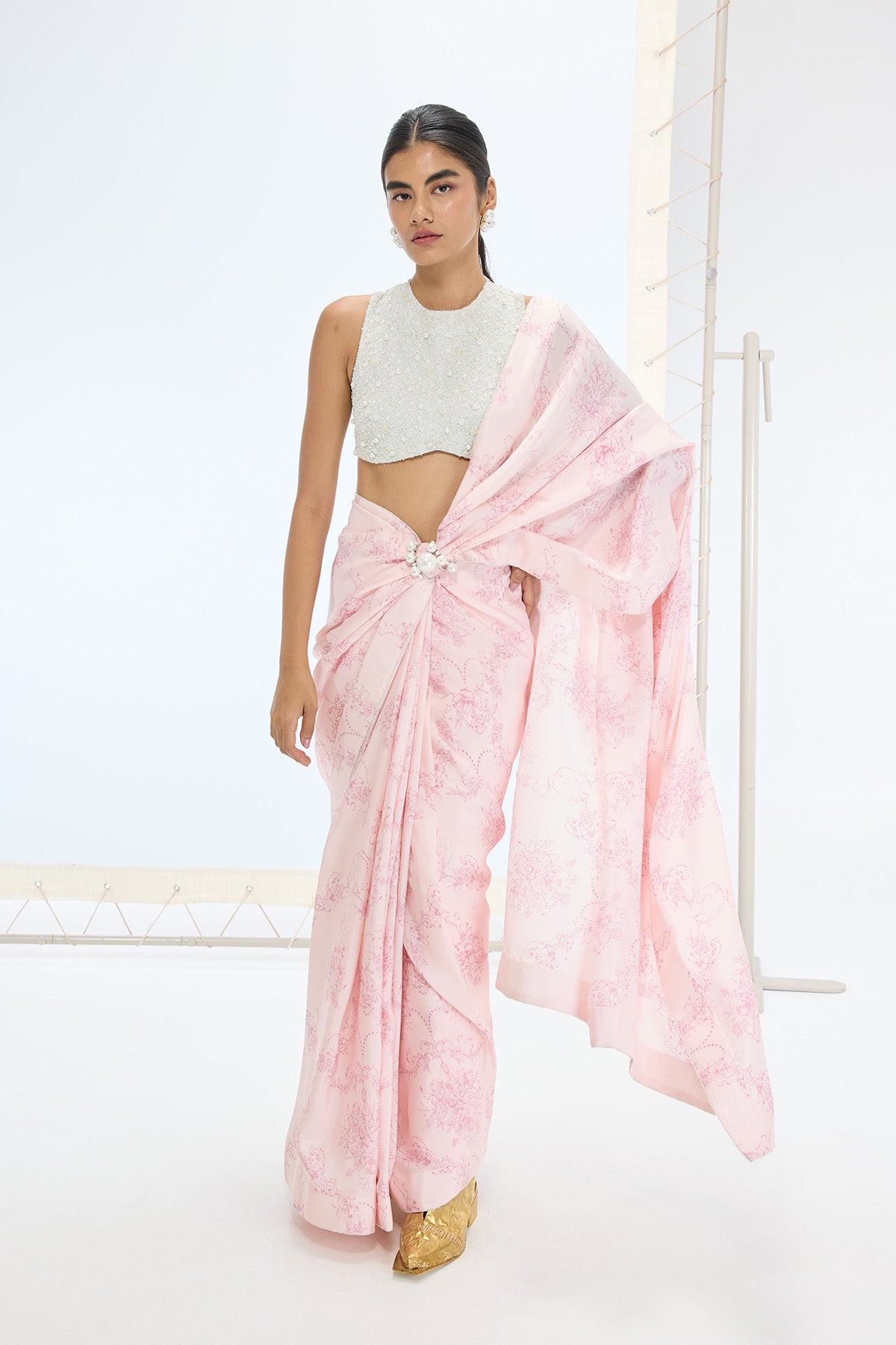 The Ruby Saree in Pink