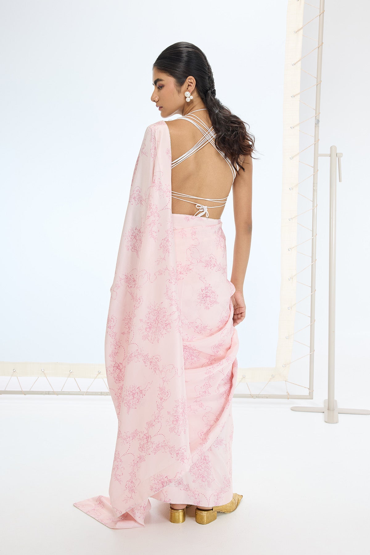 The Ruby Saree in Pink