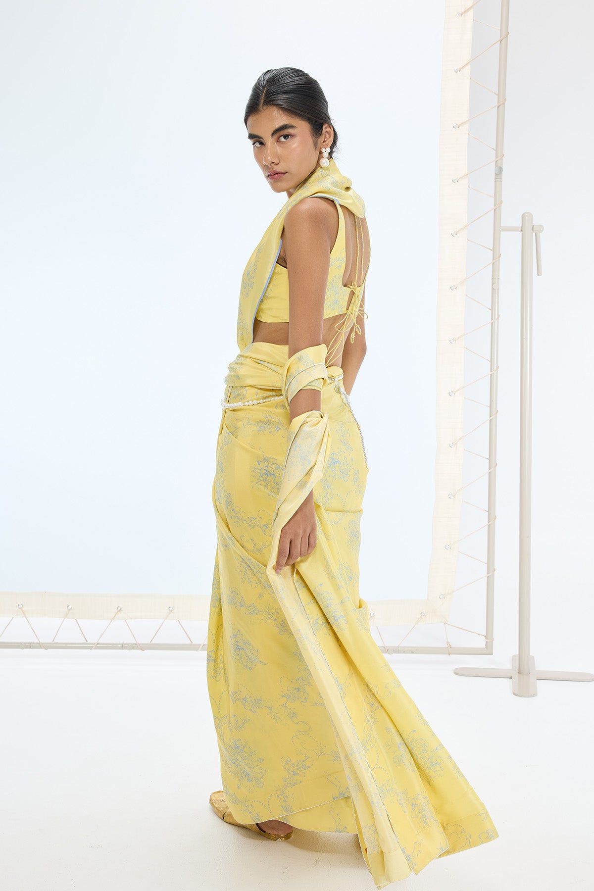 The Rio Saree in Yellow