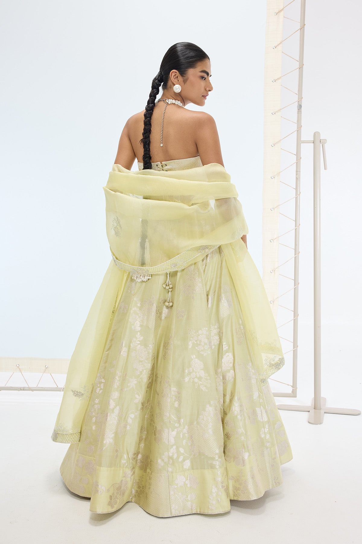 The Sylvie Lehenga Set in Pistachio