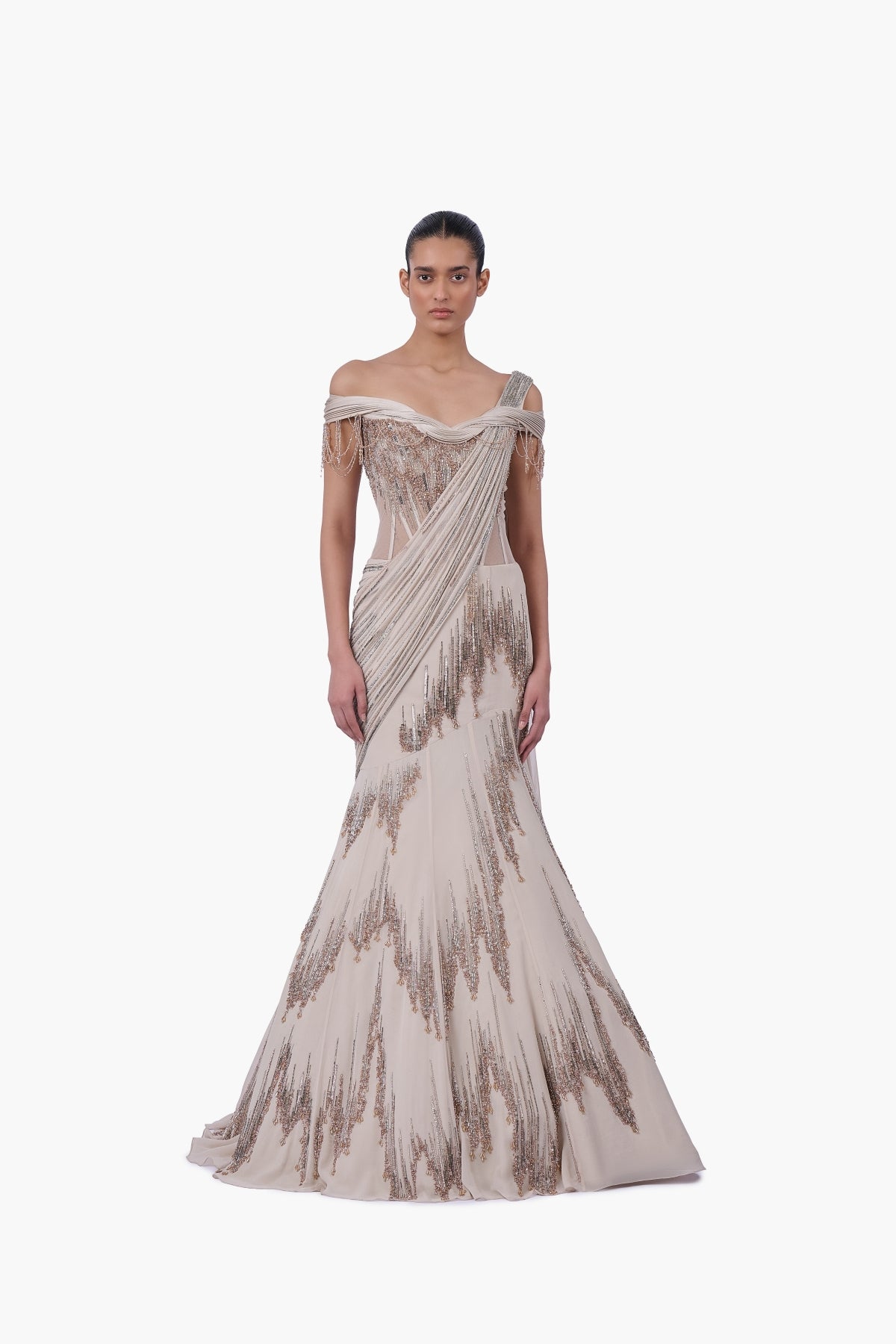 The Sovereign Drape Lehenga