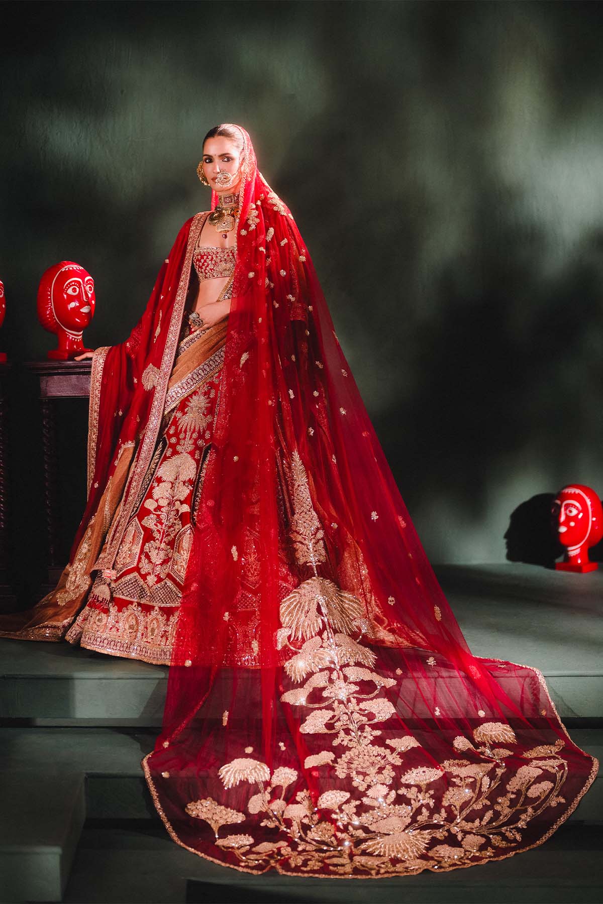 The Anar Bagh Lehenga [with original dupatta][without veil]