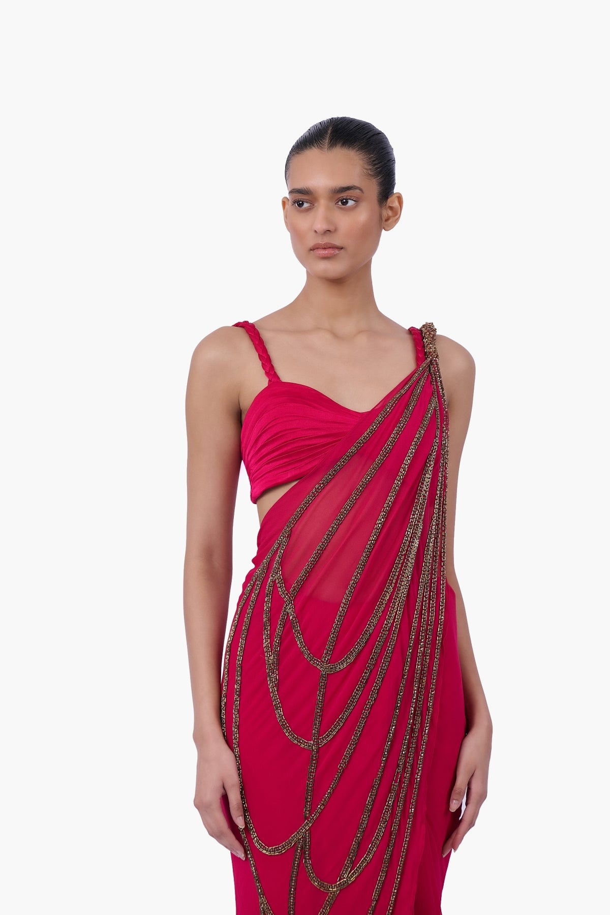 The Cascade Chain Saree