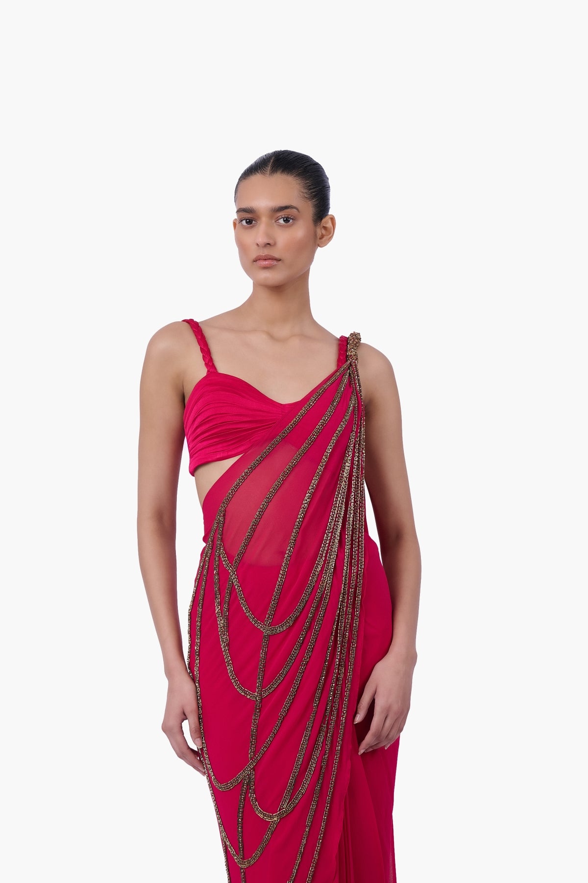 The Cascade Chain Saree