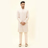 BEIGE SHERWANI WITH DROP DESIGN EMBROIDERY AND PANTS