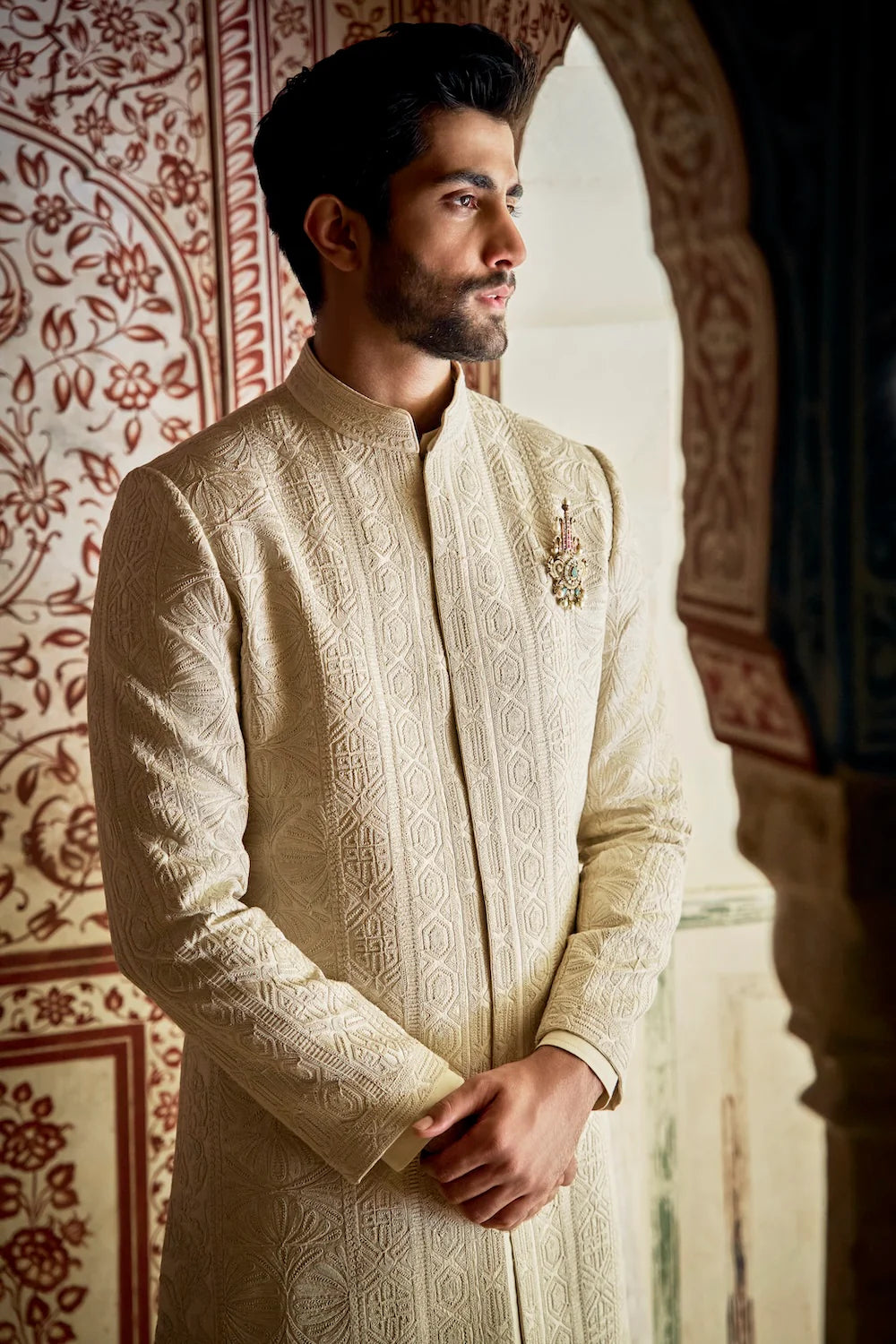 Champagne Gold Sherwani Set