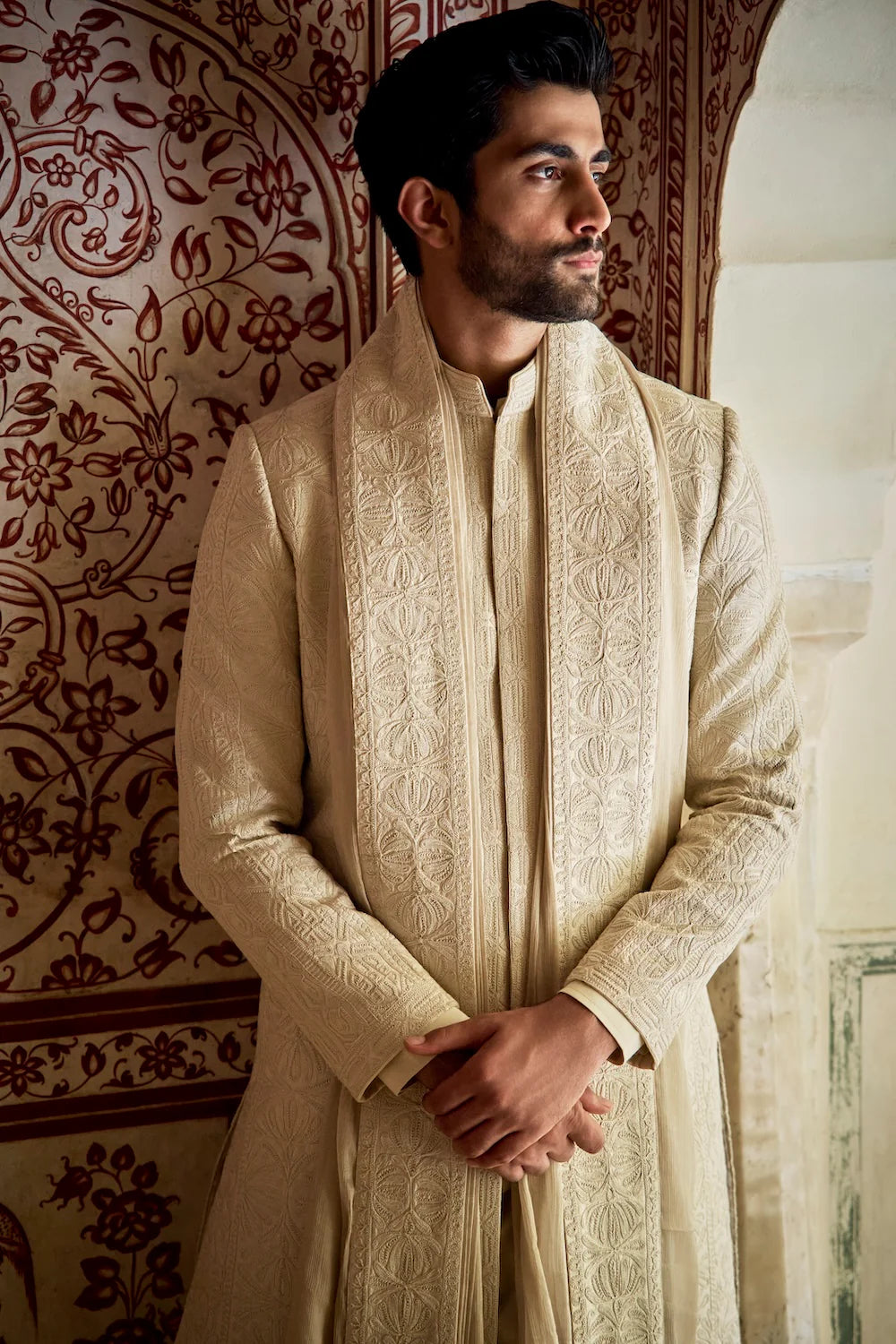 Champagne Gold Sherwani Set