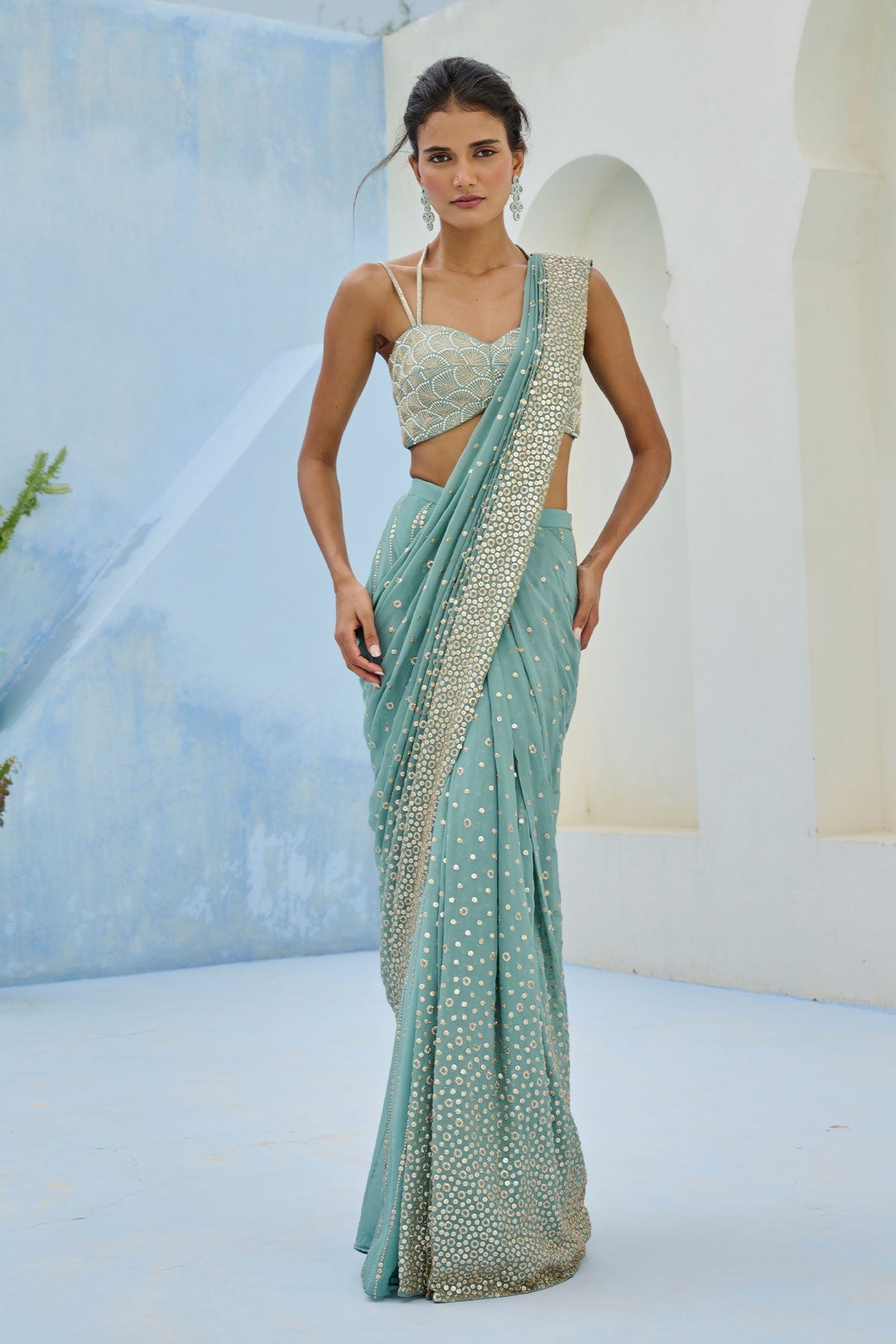 SUFI PRE DRAPE SAREE - Ready to ship