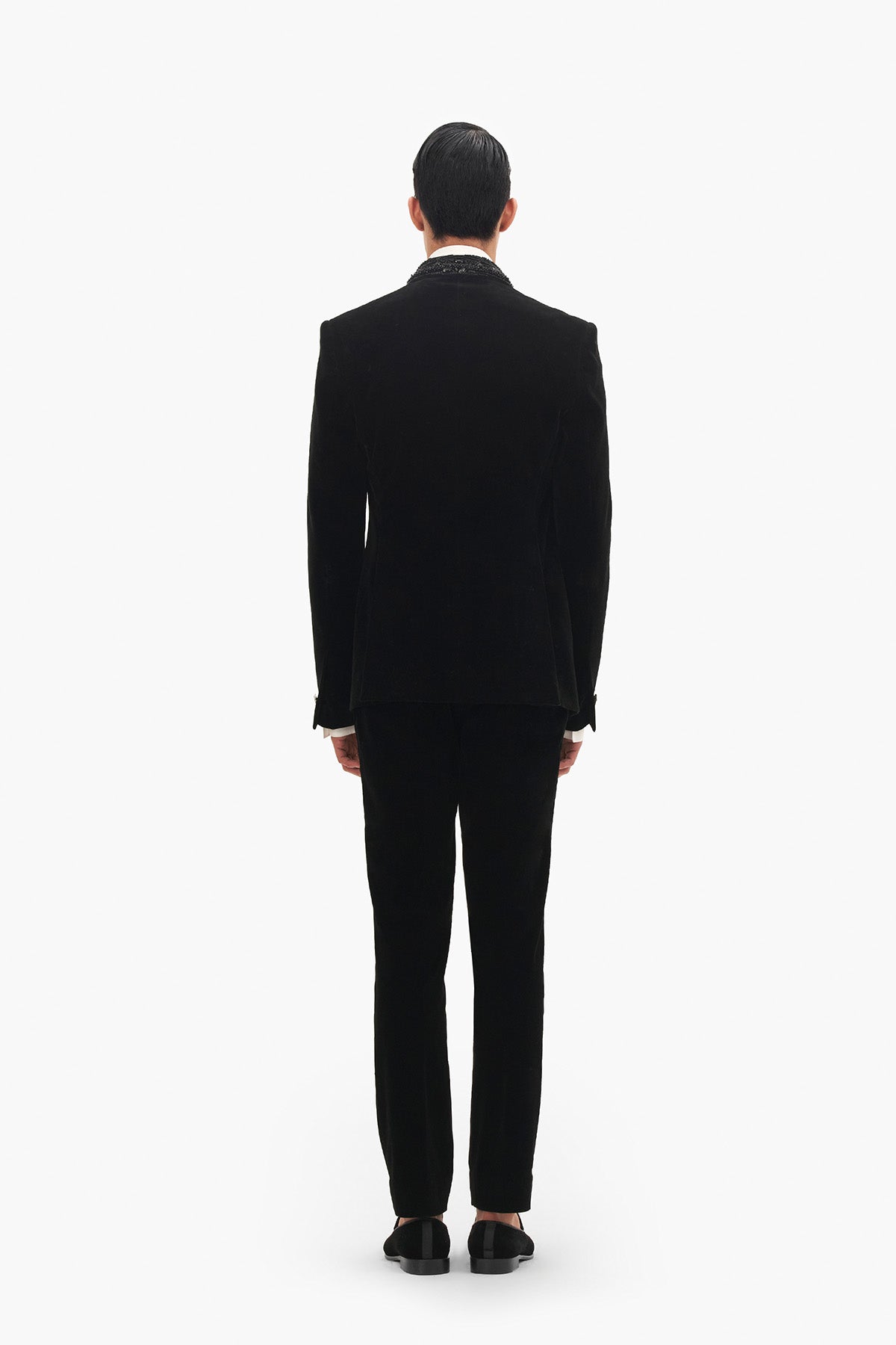 Classic Embroidered Lapel Tuxedo