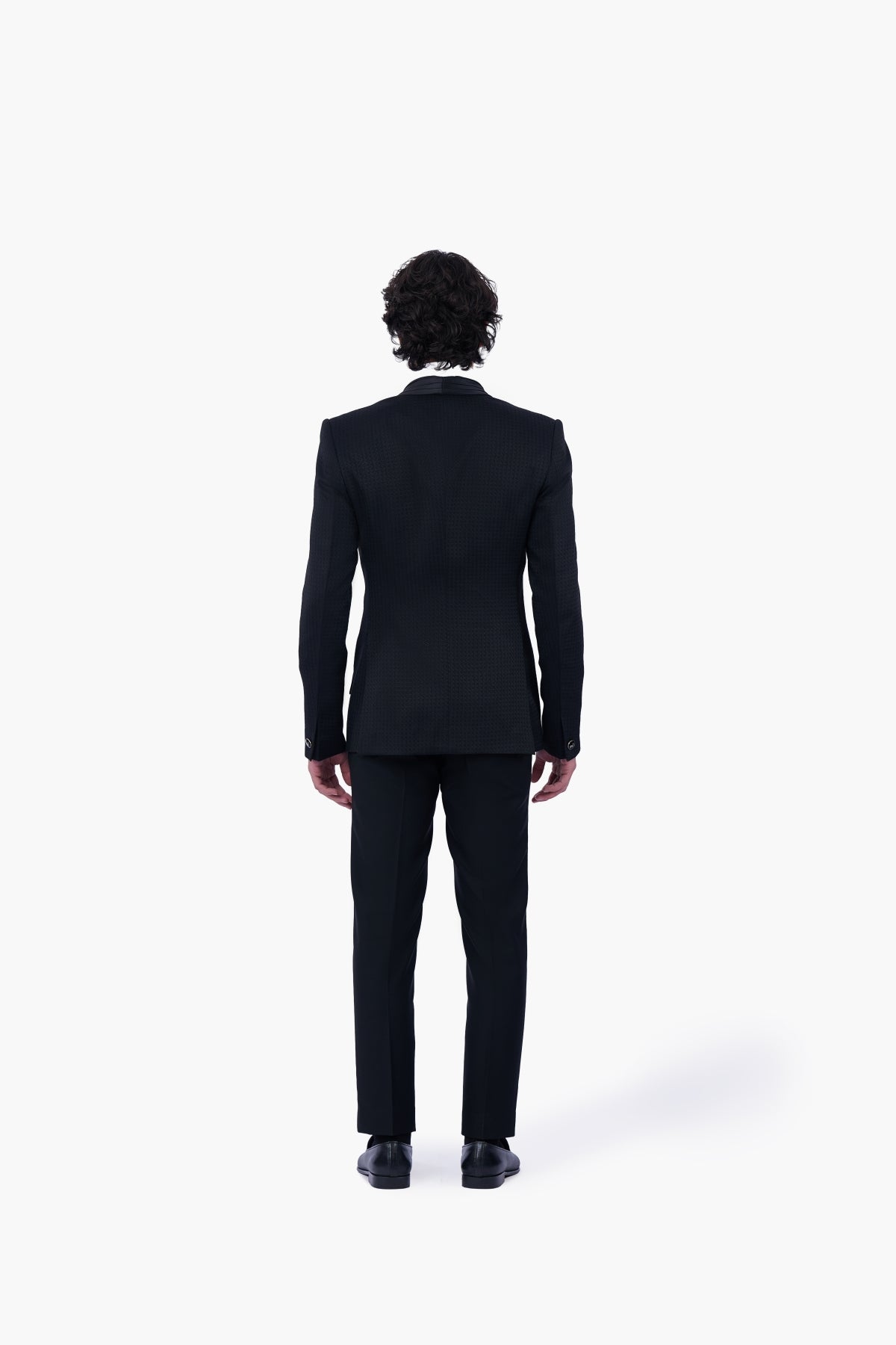 Tonal Geometric Jacquard Tuxedo