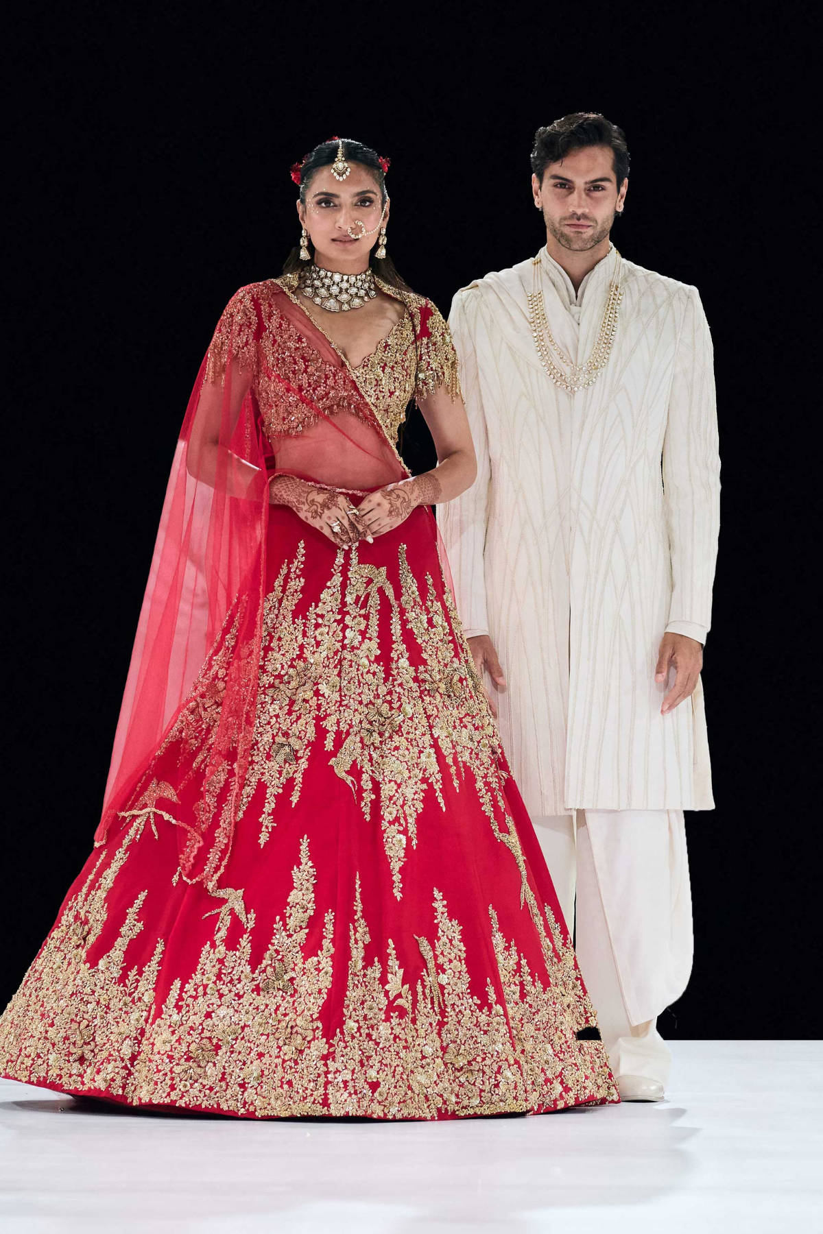 The Eos Ember Lehenga