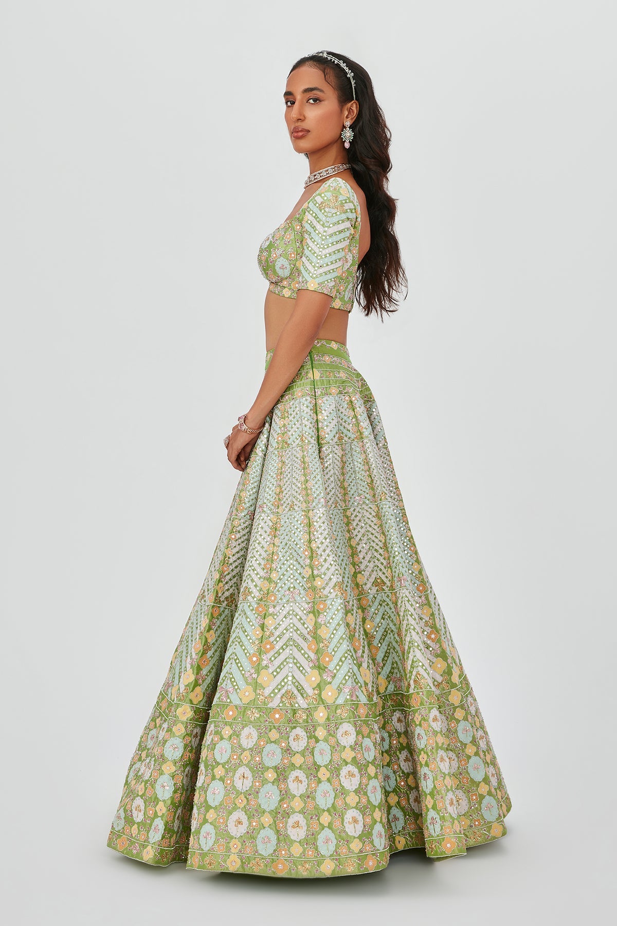 Ziba - lime [12 panel]