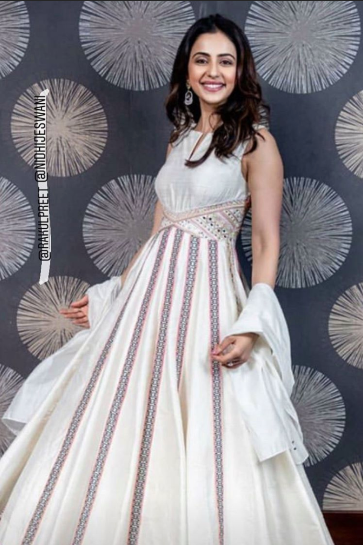 Rakul Preet In Our Boho Ivory Anarkali