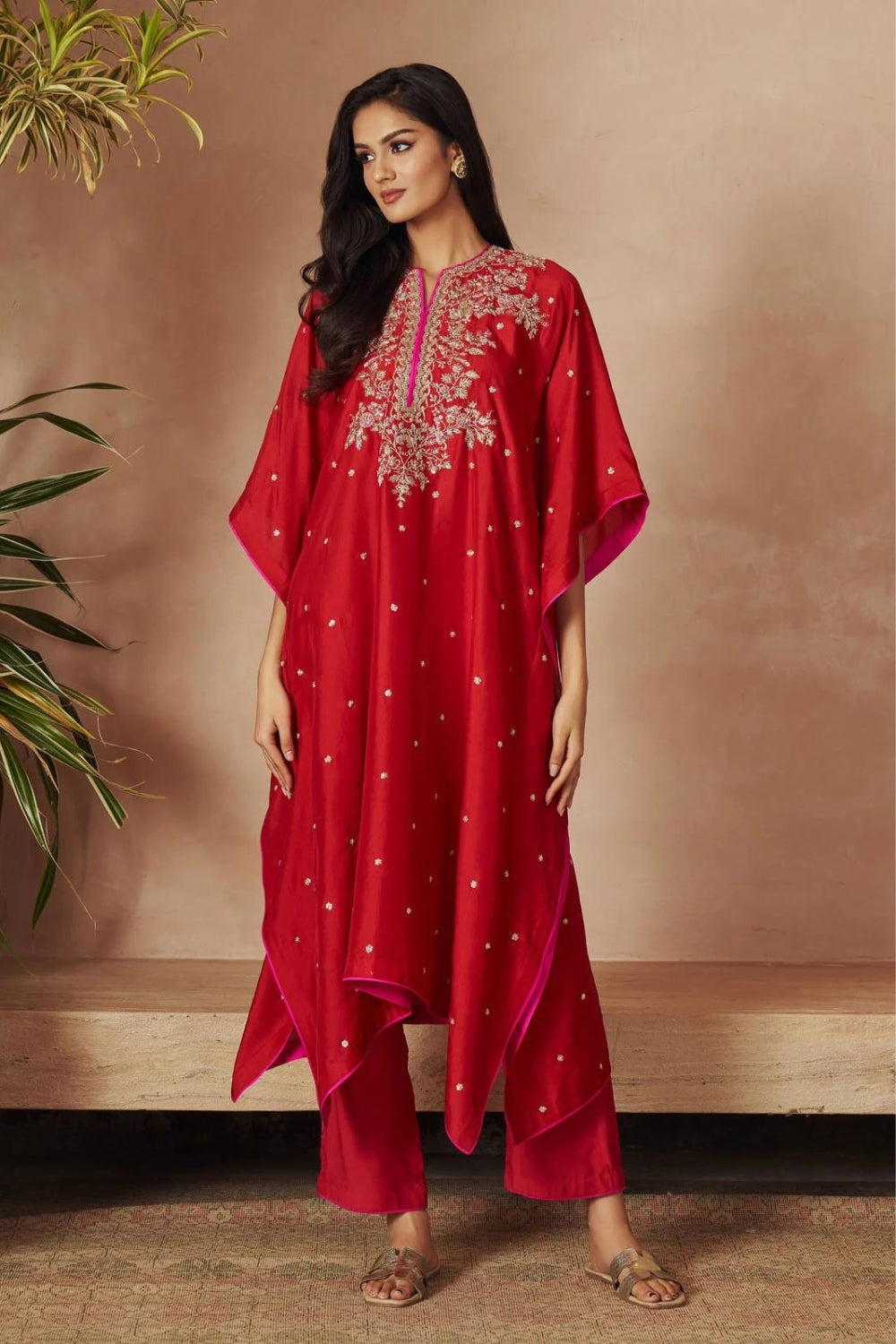 RED KAFTAN SET