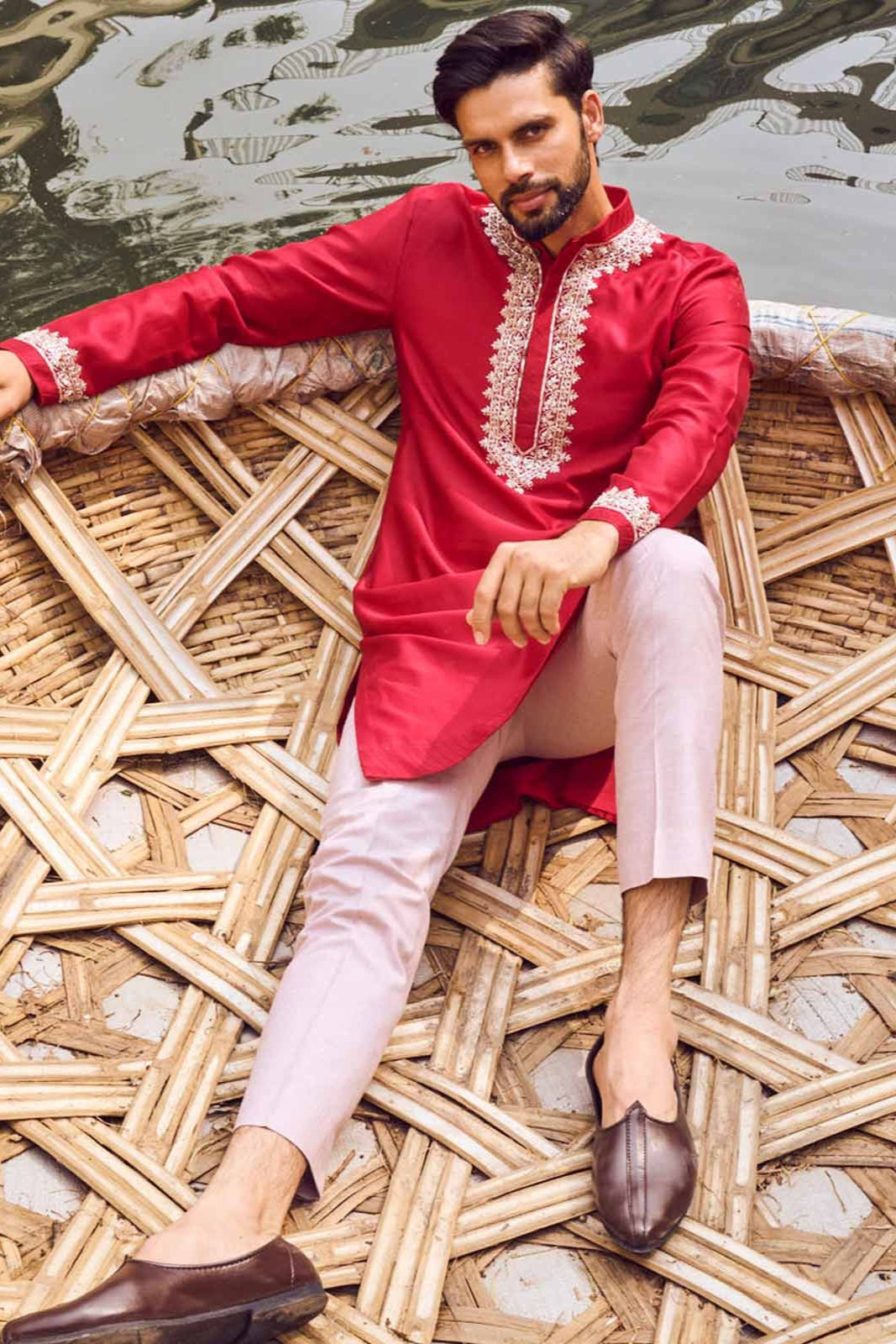 SERA RED KURTA SET