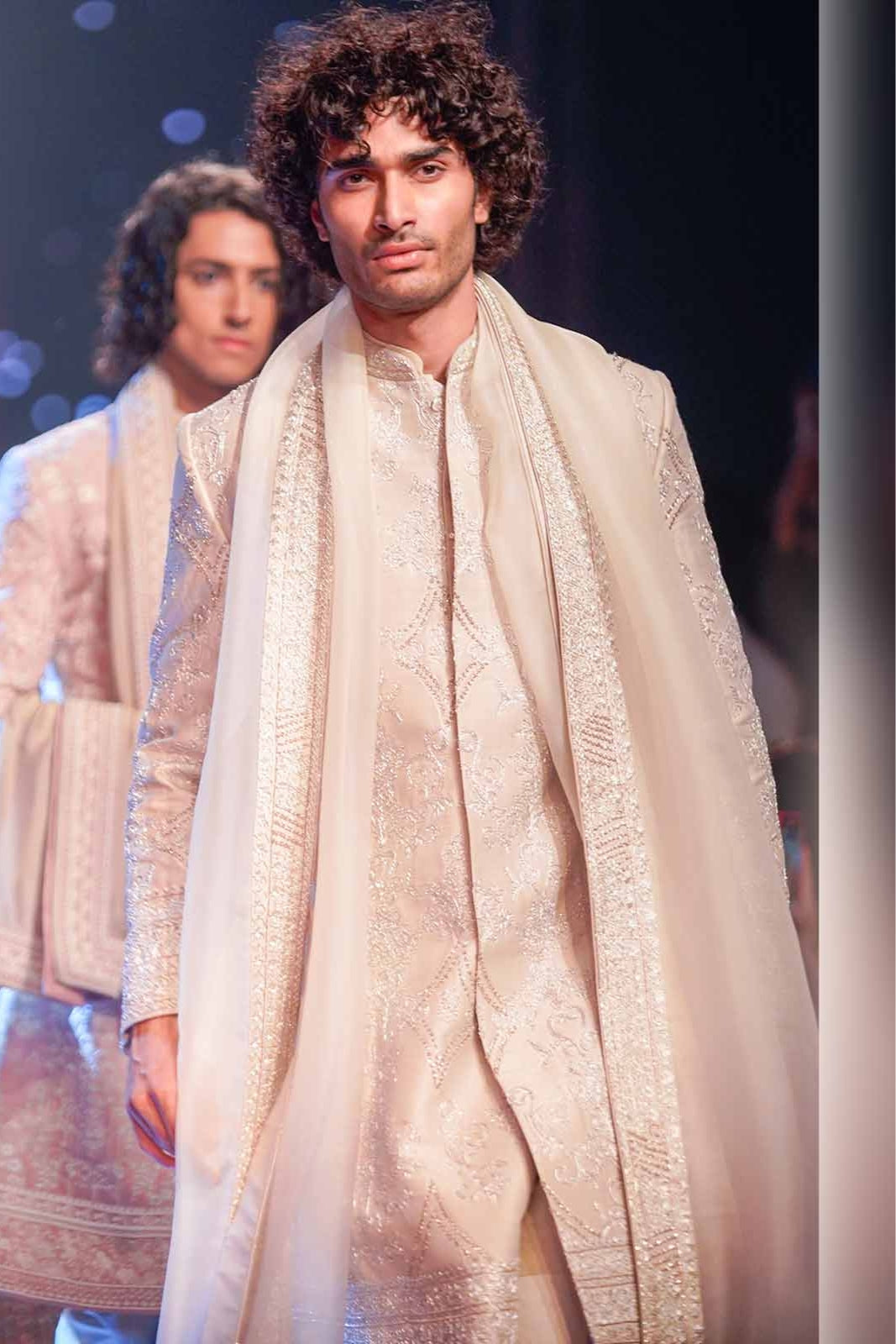 SAADI VINTAGE IVORY SHERWANI SET