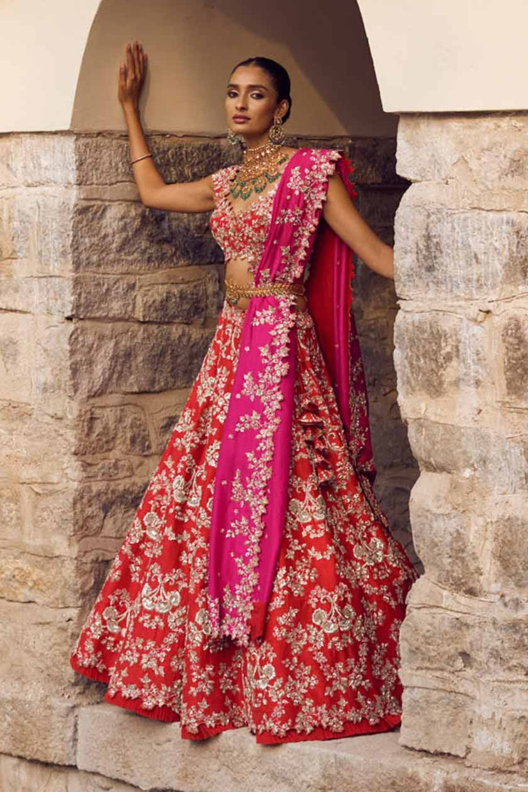 SPIDER CUTWORK LEHENGA SET