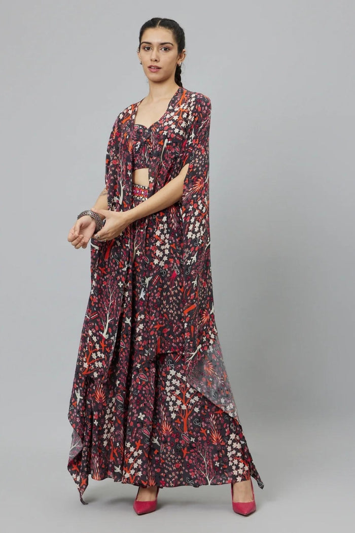 CONCRETE JUNGLE PRINT CAPE SET