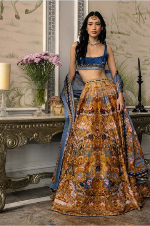 HERA PRINTED LEHENGA SET