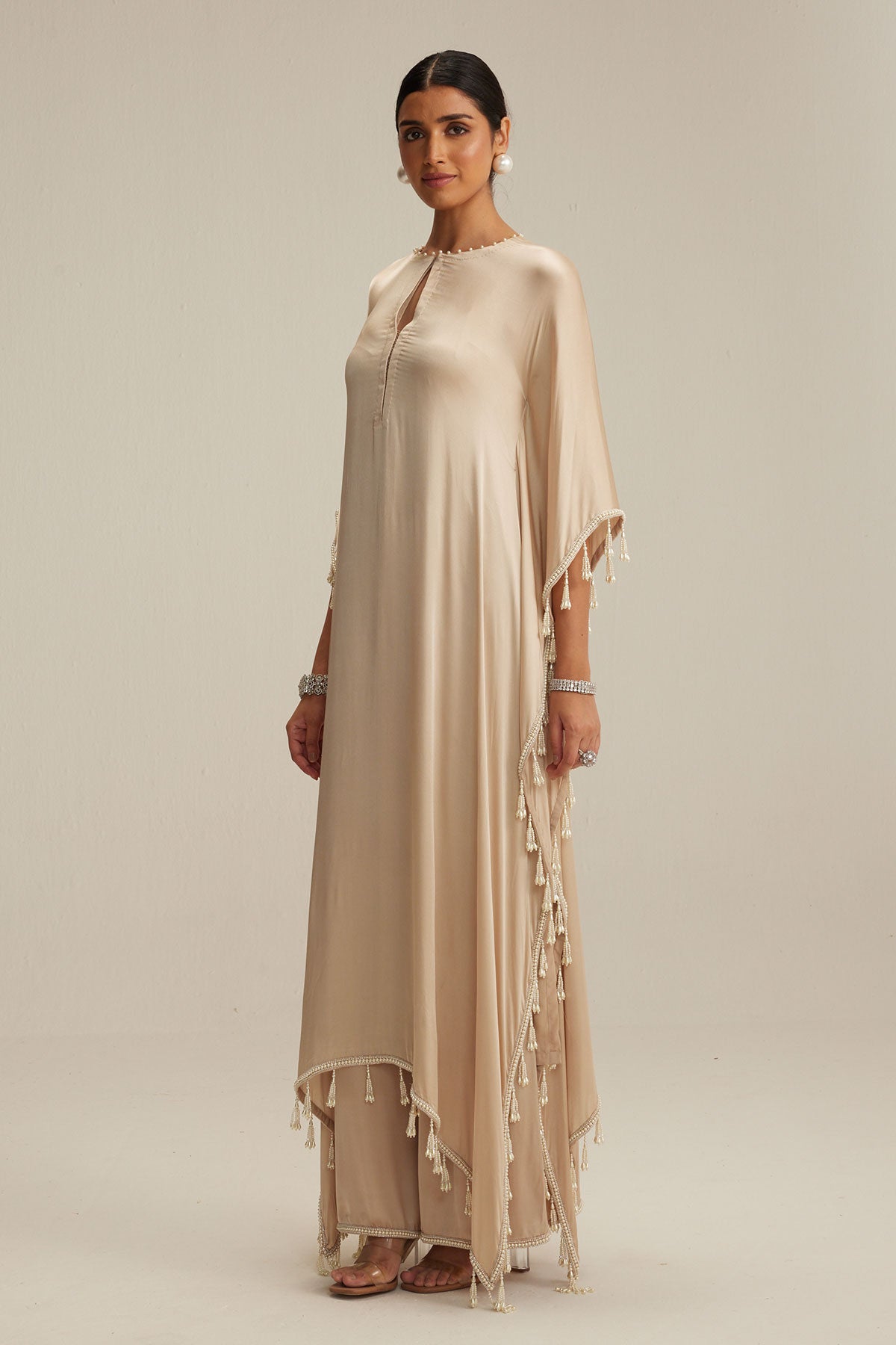 Light Beige Kaftaan Set