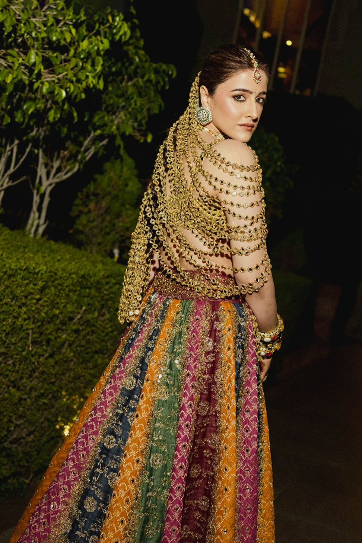 Nupur Sanon in Kalidar Multicolour Lehenga Set