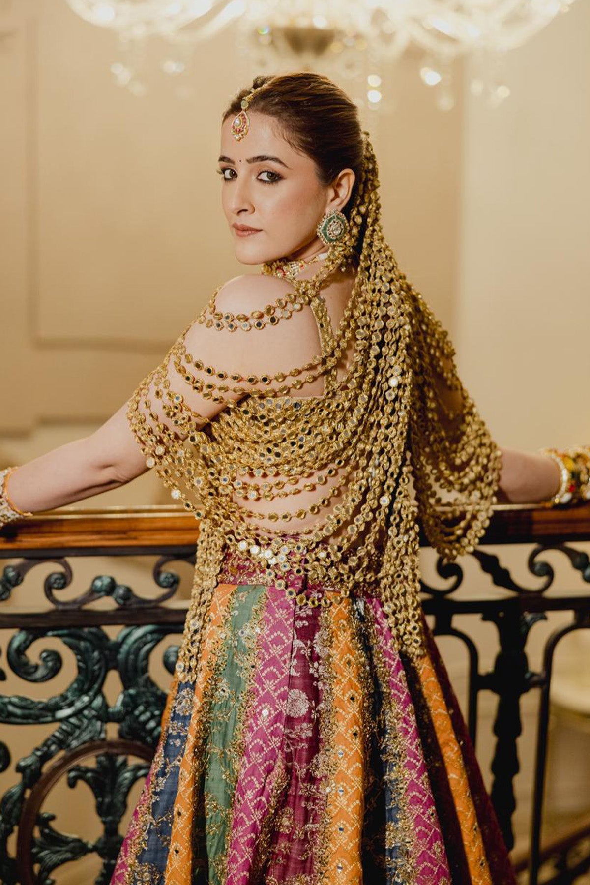 Nupur Sanon in Kalidar Multicolour Lehenga Set