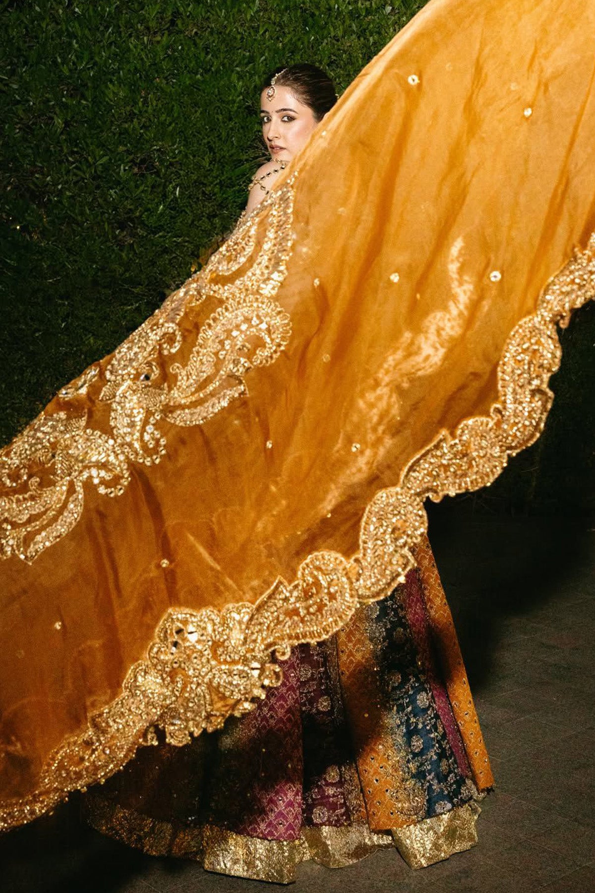 Nupur Sanon in Kalidar Multicolour Lehenga Set