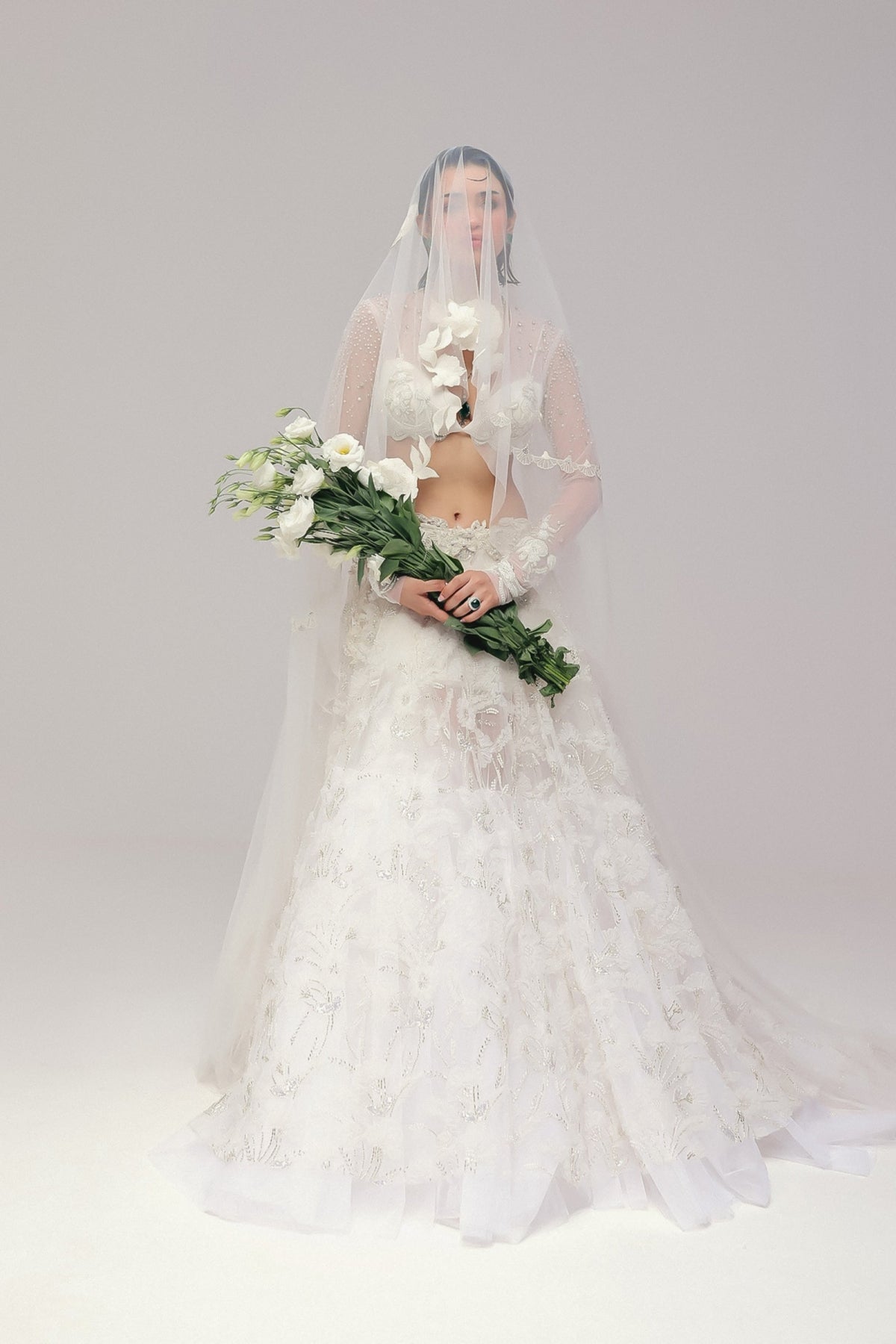 A White Wedding Lehenga II