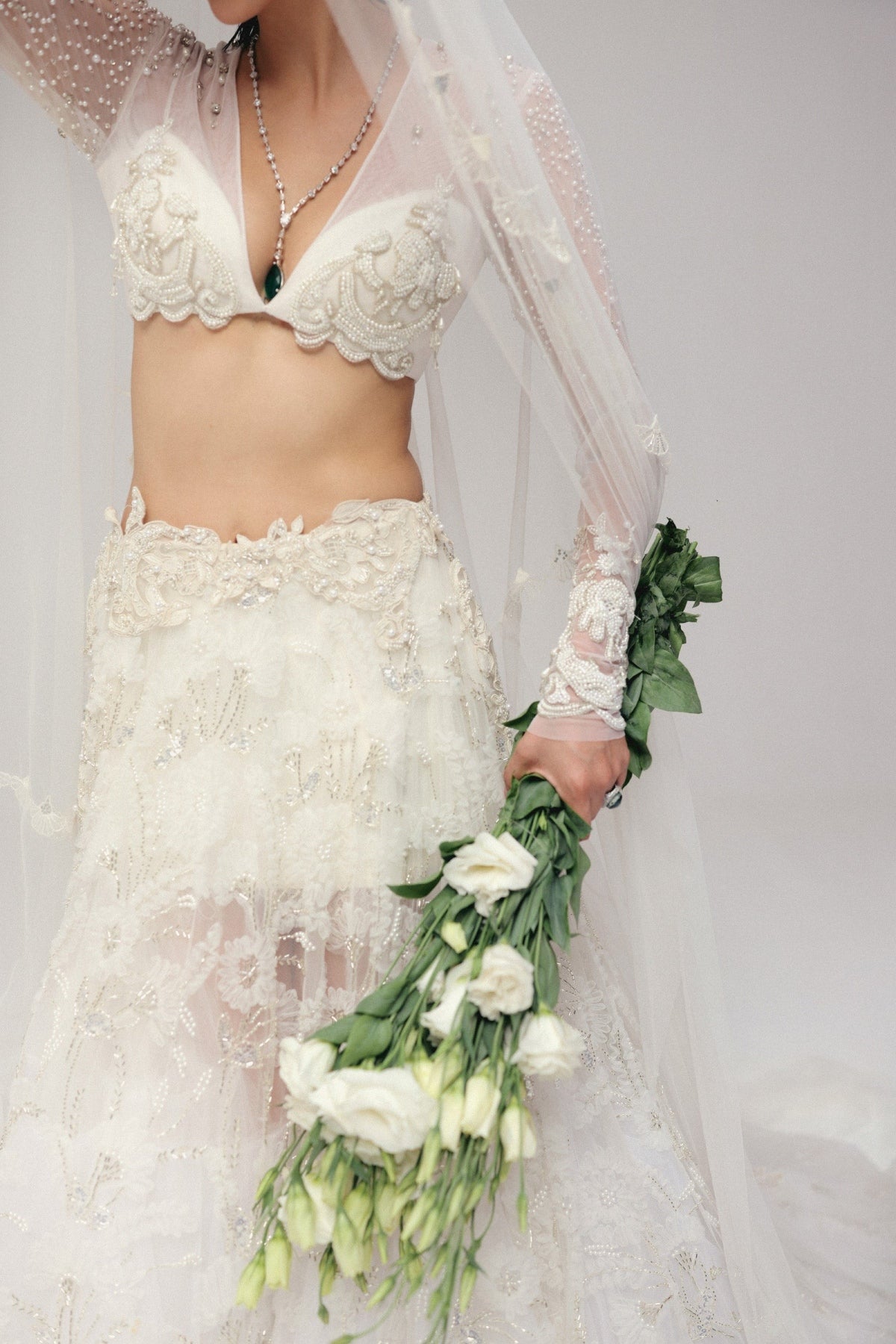 A White Wedding Lehenga II