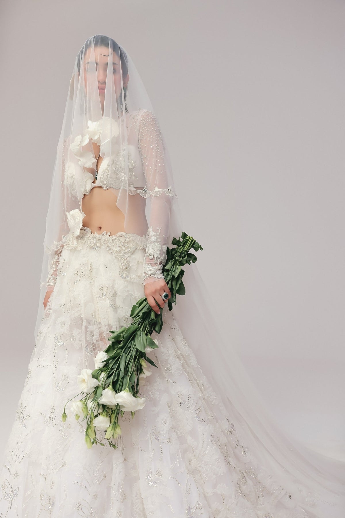 A White Wedding Lehenga II