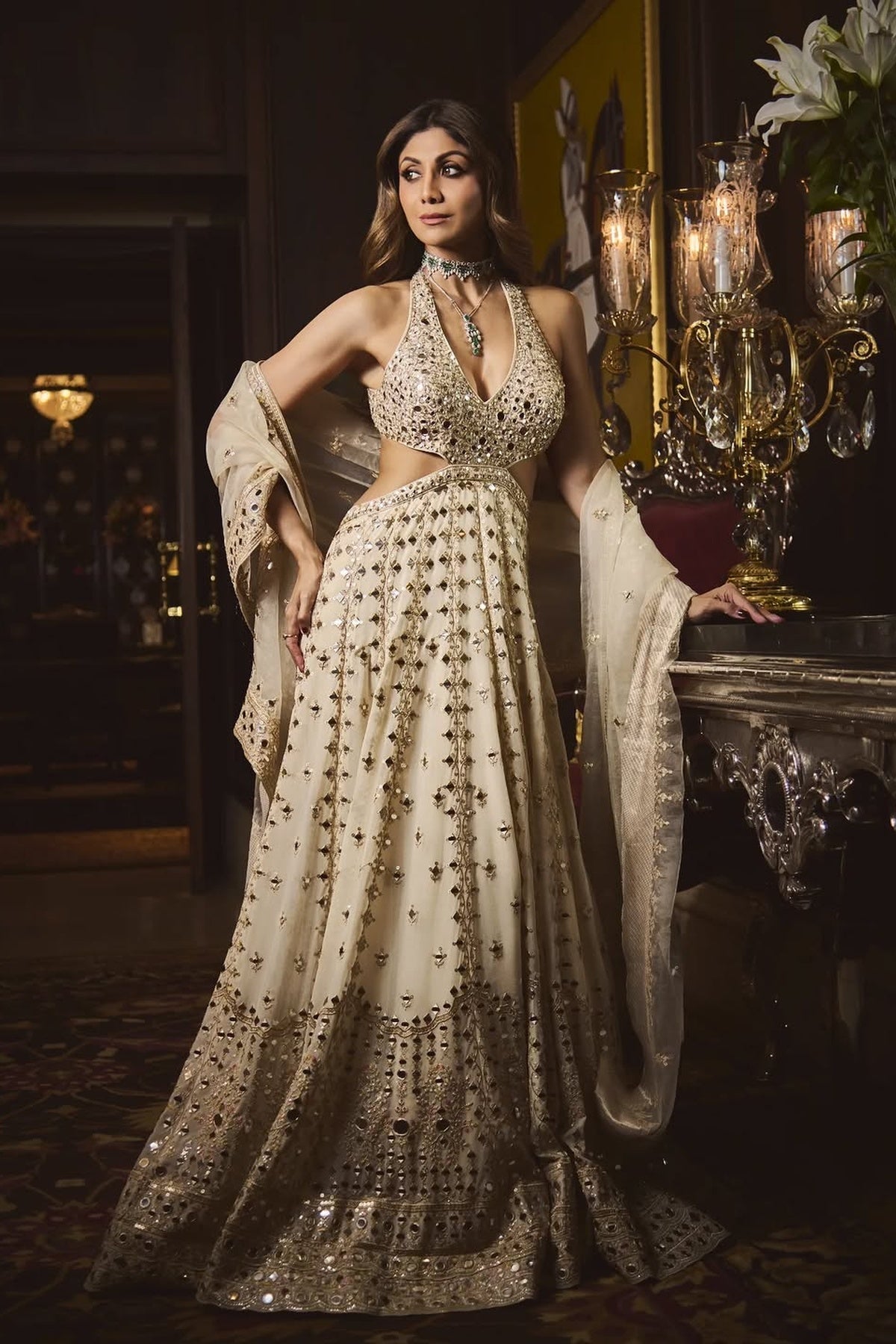 Aasmani Anarkali Set- Shilpa shetty