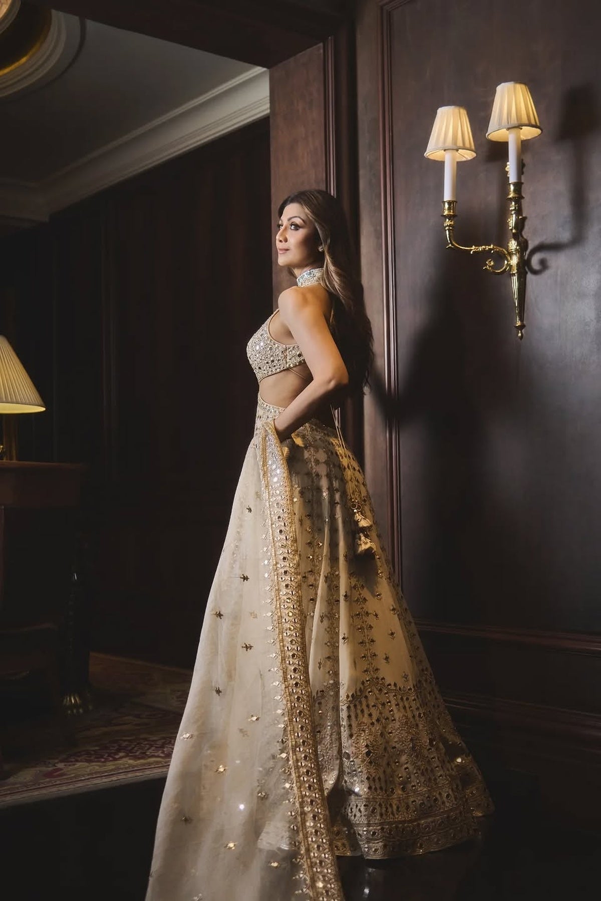 Aasmani Anarkali Set- Shilpa shetty