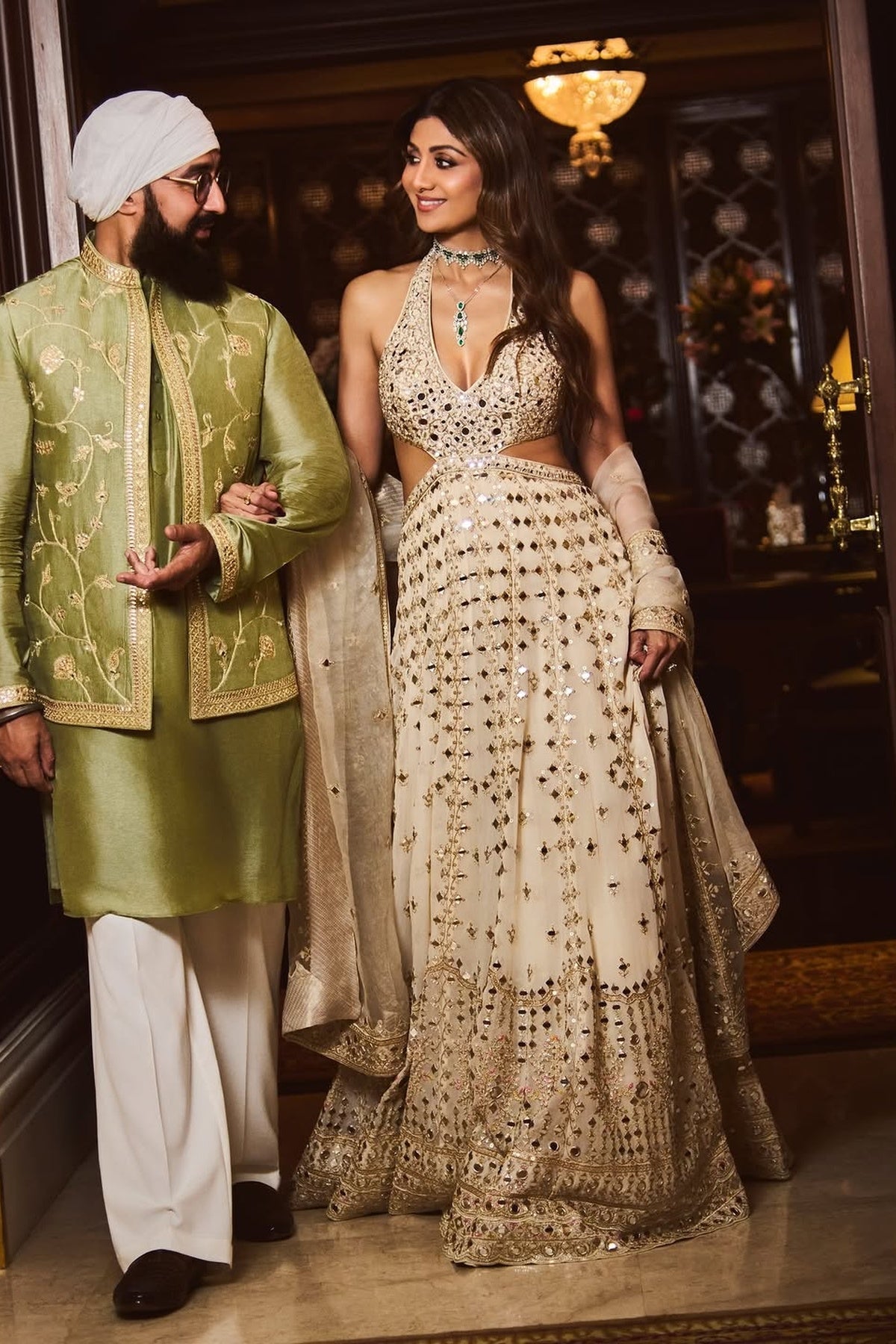 Aasmani Anarkali Set- Shilpa shetty